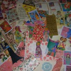 Huge collage pack of Vintage and Modern Paper Supplies for art journaling-scrapbooking-mixed media-collage